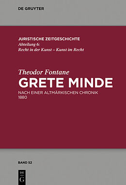 Fester Einband Theodor Fontane, Grete Minde von Theodor Fontane, Anja Schiemann, Walter Zimorski