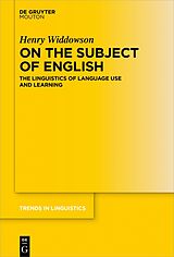 eBook (pdf) On the Subject of English de Henry Widdowson