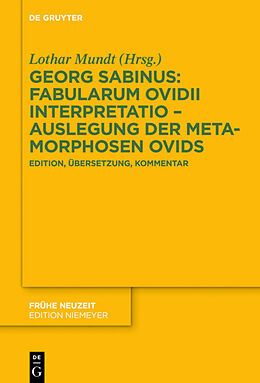 Fester Einband Georg Sabinus: Fabularum Ovidii interpretatio  Auslegung der Metamorphosen Ovids von Georg Sabinus