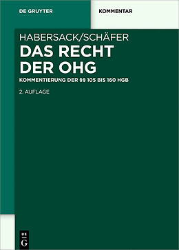 Fester Einband Das Recht der OHG von Mathias Habersack, Carsten Schäfer
