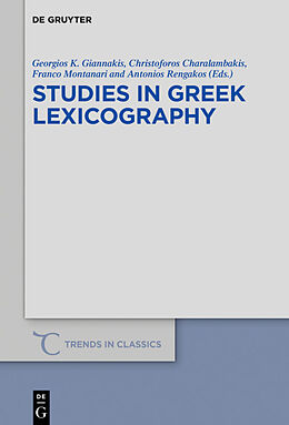 Fester Einband Studies in Greek Lexicography von 
