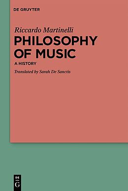 Livre Relié Philosophy of Music de Riccardo Martinelli