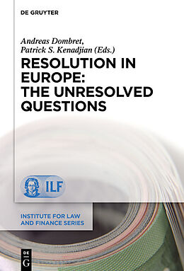 Livre Relié Resolution in Europe: The Unresolved Questions de 