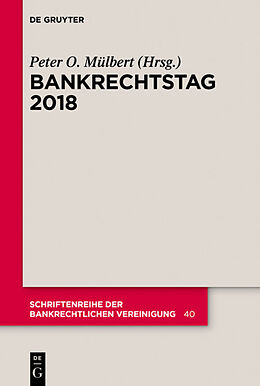 Kartonierter Einband Bankrechtstag 2018 von 