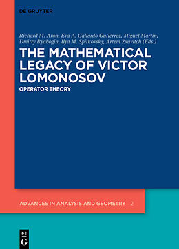 Livre Relié The Mathematical Legacy of Victor Lomonosov de 