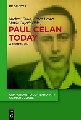 Couverture cartonnée Paul Celan Today de 