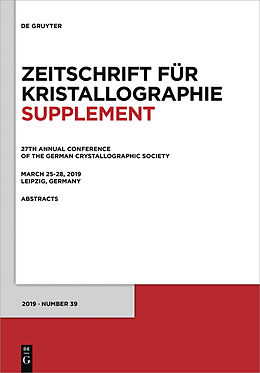 eBook (epub) 27th Annual Conference of the German Crystallographic Society, March 25-28, 2019, Leipzig, Germany de 