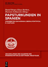 E-Book (pdf) Papsturkunden in Spanien von 