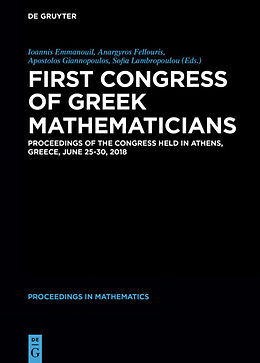 Fester Einband First Congress of Greek Mathematicians von 