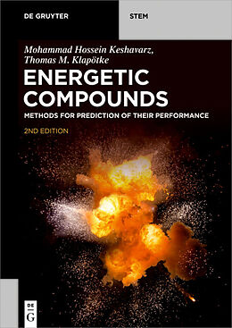Couverture cartonnée Energetic Compounds de Mohammad Hossein Keshavarz, Thomas M. Klapötke