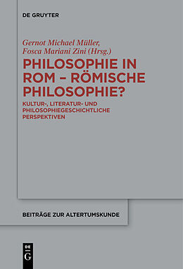 Kartonierter Einband Philosophie in Rom  Römische Philosophie? von 