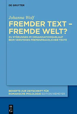E-Book (pdf) Fremder Text  fremde Welt? von Johanna Wolf