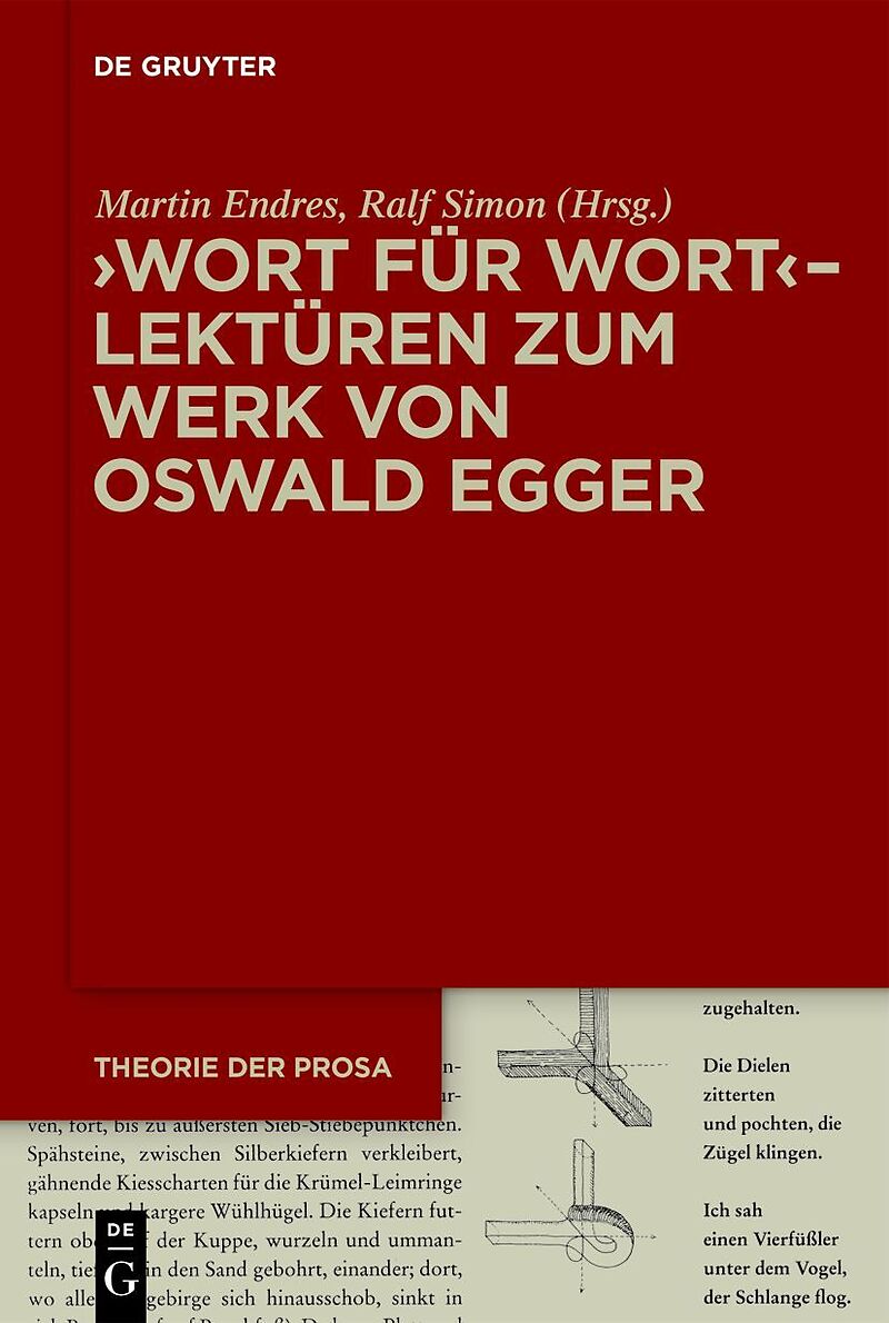 Wort für Wort  Lektüren zum Werk von Oswald Egger