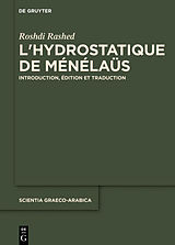 eBook (pdf) Lhydrostatique de Ménélaüs de Roshdi Rashed