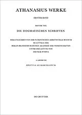 Kartonierter Einband Werke, Lfg 6, Epistula ad Marcellinum von Athanasius Alexandrinus