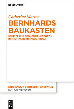 Kartonierter Einband Bernhards Baukasten von Catherine Marten