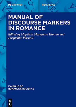 Livre Relié Manual of Discourse Markers in Romance de 