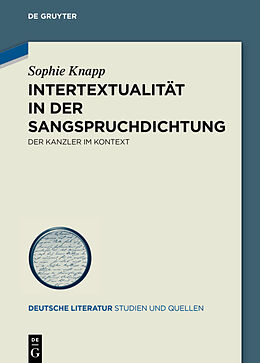 E-Book (pdf) Intertextualität in der Sangspruchdichtung von Sophie Knapp