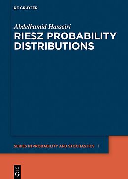 Livre Relié Riesz Probability Distributions de Abdelhamid Hassairi