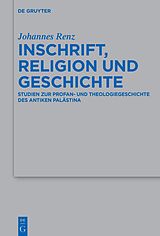 E-Book (epub) Inschrift, Religion und Geschichte von Johannes Renz