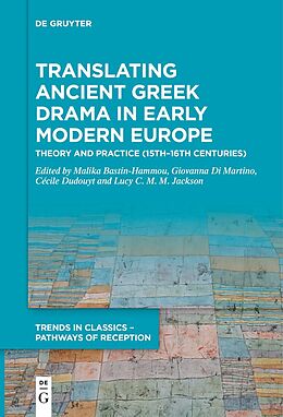 eBook (pdf) Translating Ancient Greek Drama in Early Modern Europe de 