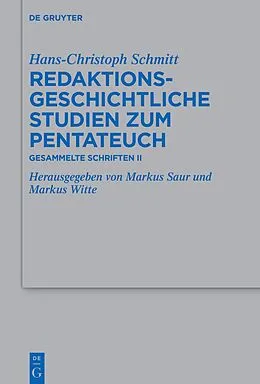 E-Book (pdf) Redaktionsgeschichtliche Studien zum Pentateuch von Hans-Christoph Schmitt