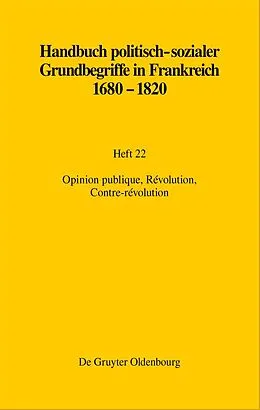 E-Book (epub) Opinion publique, Révolution, Contre-révolution von Jörn Leonhard, Hans-Jürgen Lüsebrink