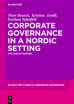 eBook (pdf) Corporate Governance in a Nordic Setting de Peter Beusch, Kristina Jonäll, Svetlana Sabelfeld