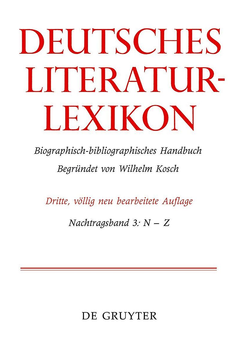 Deutsches Literatur-Lexikon / N  Z