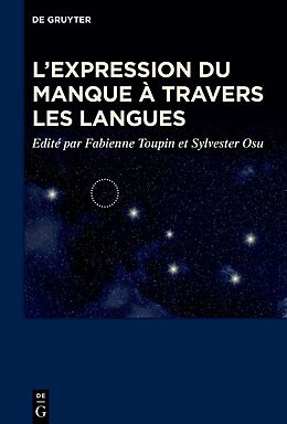 Livre Relié L'expression du manque à travers les langues de 