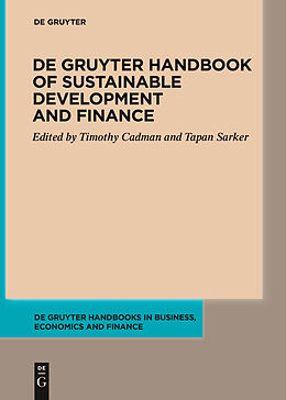 E-Book (epub) De Gruyter Handbook of Sustainable Development and Finance von 