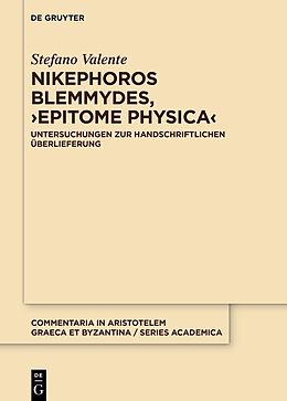 Fester Einband Nikephoros Blemmydes, Epitome physica von Stefano Valente