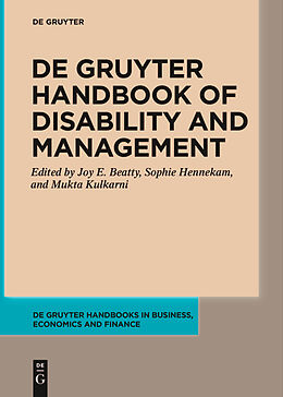 eBook (epub) De Gruyter Handbook of Disability and Management de 