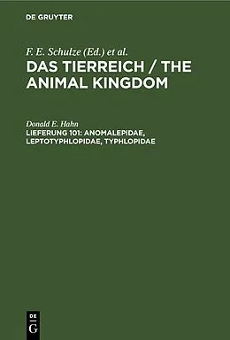 PDF Anomalepidae, Leptotyphlopidae, Typhlopidae von Donald E. Hahn