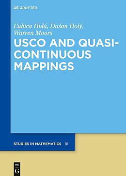 eBook (epub) USCO and Quasicontinuous Mappings de L'ubica Holá, Dusan Holý, Warren Moors
