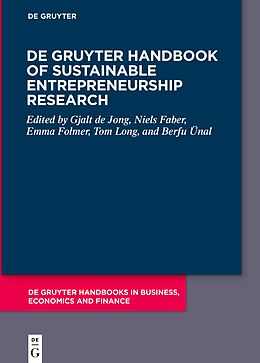 eBook (pdf) De Gruyter Handbook of Sustainable Entrepreneurship Research de 