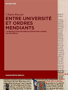 Livre Relié Entre Université et ordres mendiants de Chiara Ruzzier