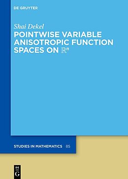Livre Relié Pointwise Variable Anisotropic Function Spaces on de Shai Dekel