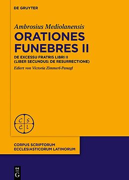 Fester Einband Orationes funebres II von Ambrosius Mediolanensis