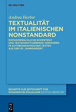 ePUB Textualität im italienischen Nonstandard von Andrea Herbst