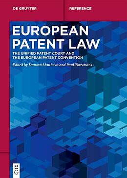 Livre Relié European Patent Law de 