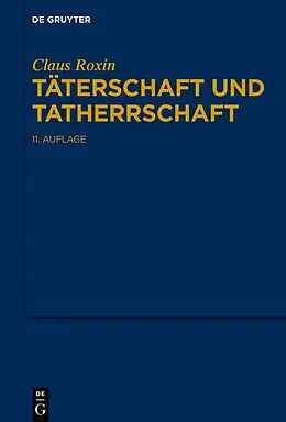 E-Book (pdf) Täterschaft und Tatherrschaft von Claus Roxin