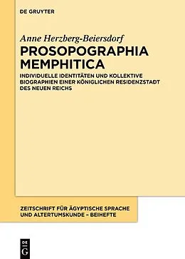 ePUB Prosopographia Memphitica von Anne Herzberg-Beiersdorf