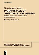 eBook (pdf) Paraphrase of Aristotle, >De anima< de Theodoros Metochites