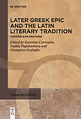 eBook (pdf) Later Greek Epic and the Latin Literary Tradition de 