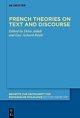 eBook (pdf) French theories on text and discourse de 