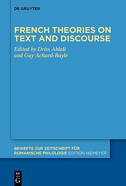 E-Book (pdf) French theories on text and discourse von 
