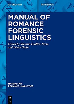 Livre Relié Manual of Romance Forensic Linguistics de 