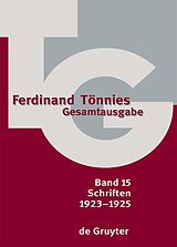 E-Book (pdf) Ferdinand Tönnies: Gesamtausgabe (TG) / 19231925 von 