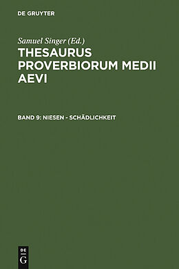 E-Book (pdf) Thesaurus proverbiorum medii aevi / niesen - Schädlichkeit von 